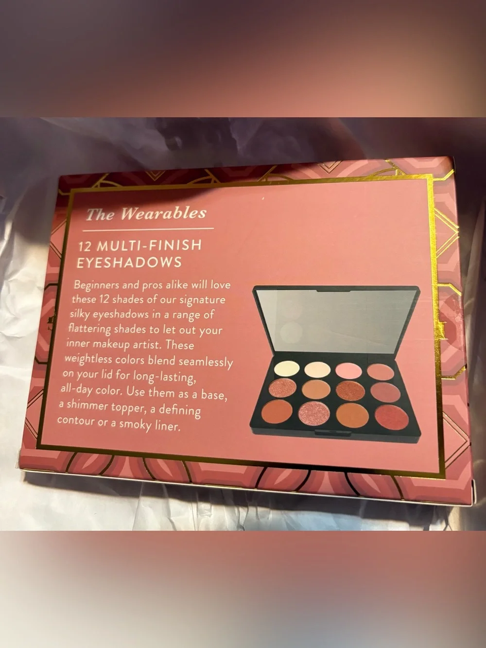 Laura Geller Pink and Gold Decorative Eyeshadow Palette